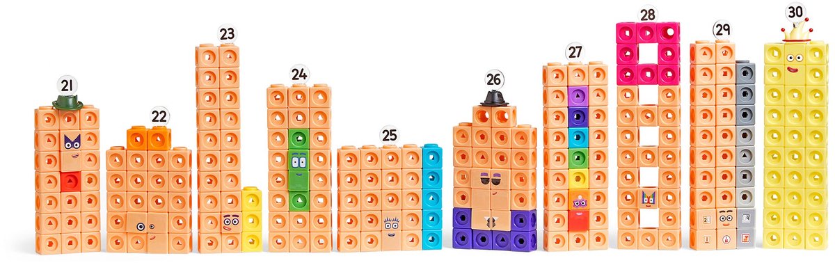 Learning Resources MathLink® Cubes Numberblocks 21-30 Activity Set - 3+ — afbeelding 2