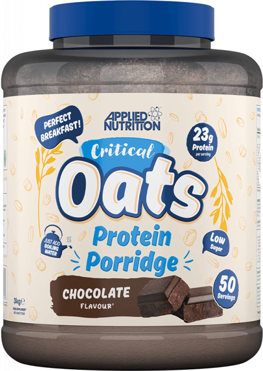 Applied Nutrition Critical Oats (3000g) Chocolate - Functionele voeding - Eiwitrijke voedingsmiddelen