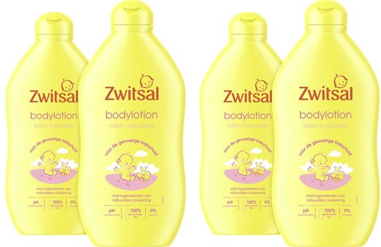 Zwitsal Baby Bodylotion - 4 x 400 ml - Voordeelverpakking