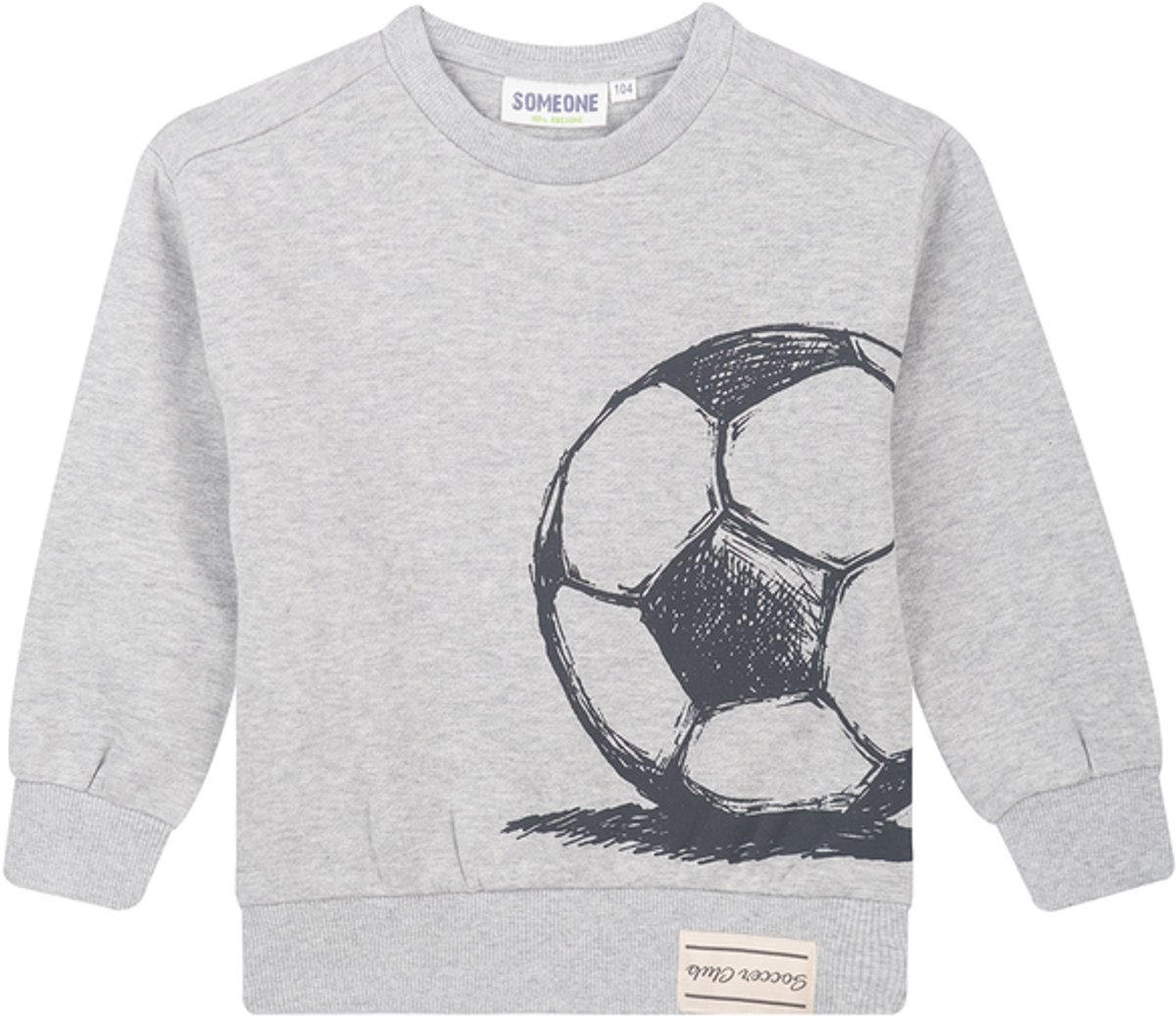 Someone KYLIAN-SB-16-E Jongens Trui - GREY MELANGE