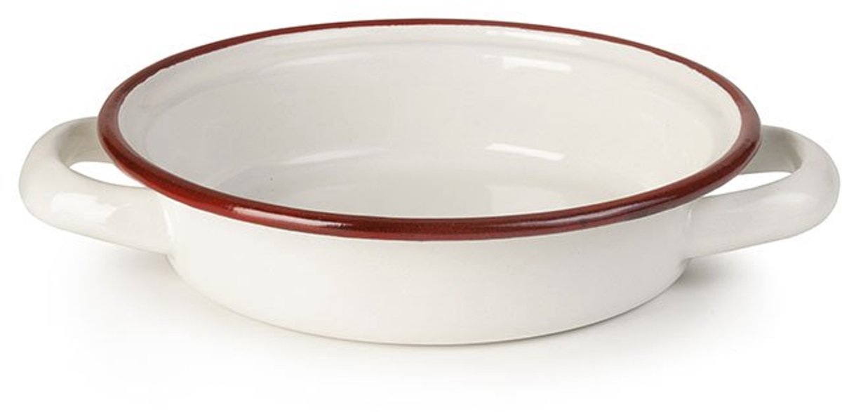 Ibili Vintage Bordeaux 18 Cm Eierbord Wit