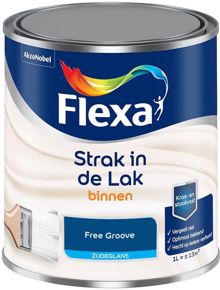 Flexa - Strak in de Lak Binnenlak Zijdeglans - Free Groove - Kleur van het jaar 2026 - Mengverf - 1 L