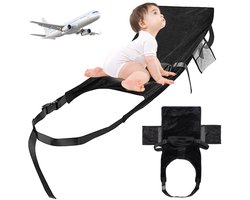 Vliegtuig Bed - Kinder Extender - Reizen Met Baby - Verstelbaar Ontwerp - 75 cm - Zwart