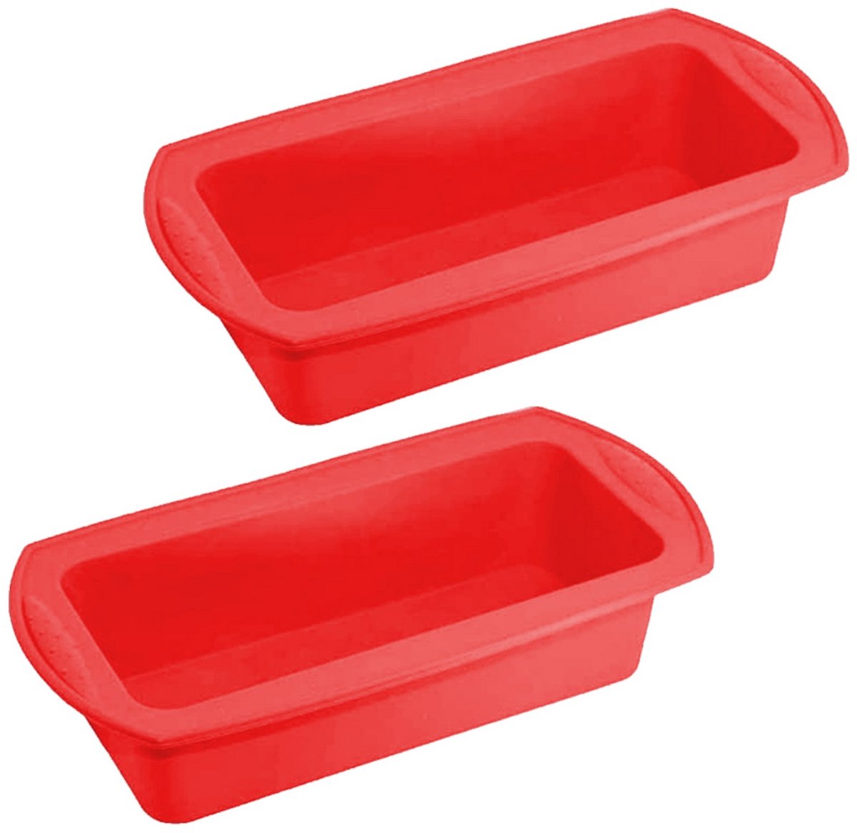 EXCITAT Broodpan - Siliconen bakvorm - Bakvorm - Broodpan - Geschikt voor brood, cake, mousse, toast, brood - Rood