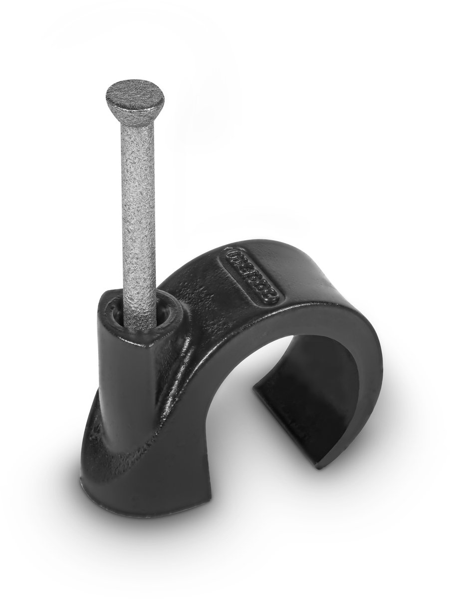 Mepac spijkerclips 16-19mm zwart p/100st.