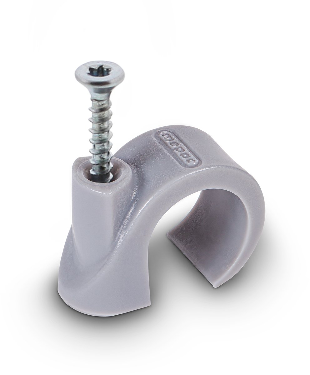 Mepac schroefclips 16-19mm grijs p/100st.