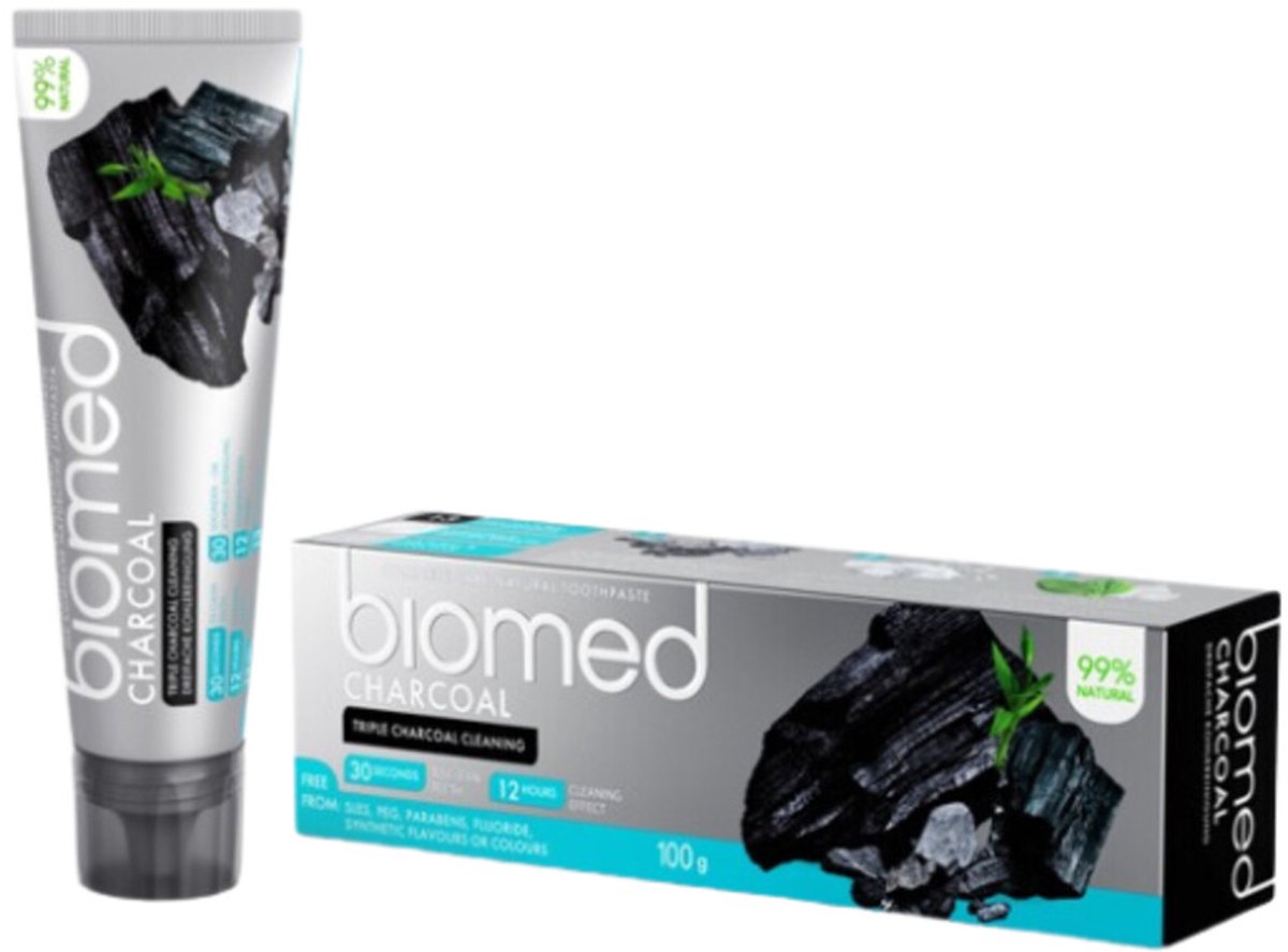 Splat Biomed Tandpasta Charcoal - 3 x 100 ml - Voordeelverpakking