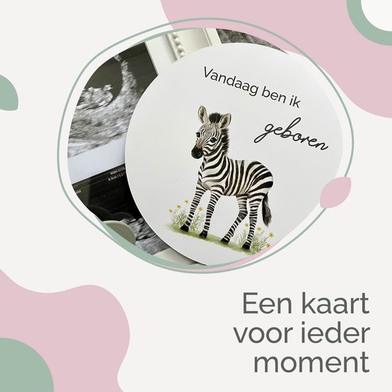 Rose & Ollie Mijlpaalkaarten baby - Safari- babyshower - kraamcadeau van Rose & Ollie — afbeelding 5