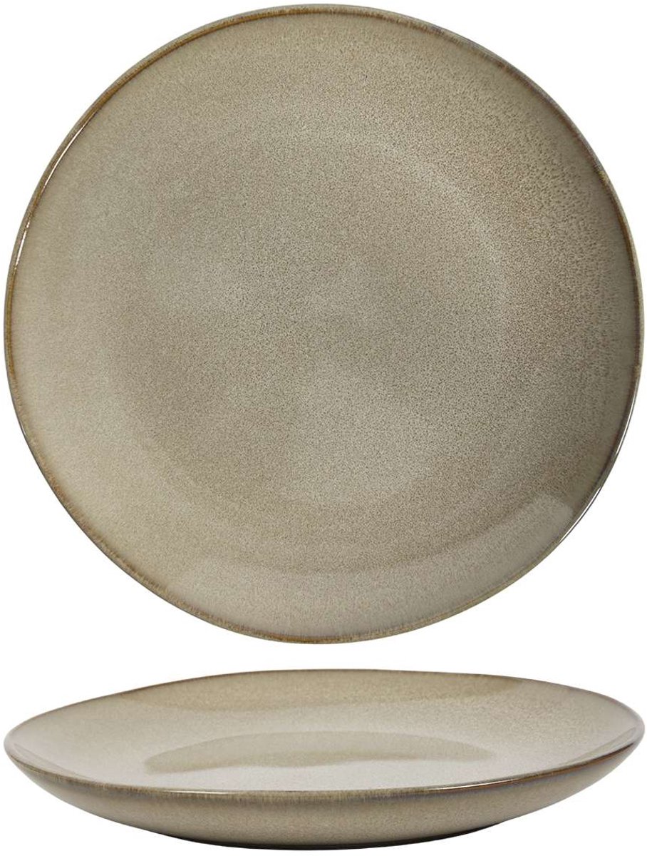 Cookinglife Ontbijtborden / Dessertborden Sabi Beige ø 21 cm - 6 Stuks