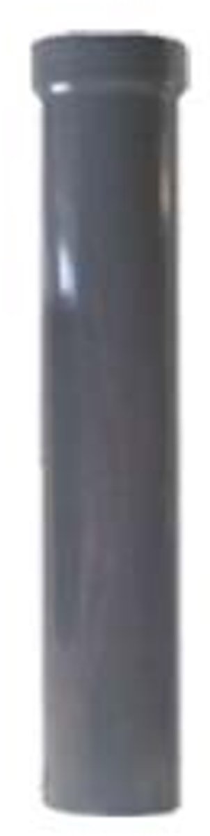Renoplast® R50 aluminium regenpijp | 50cm DN 40mm Grijze halfronde | Dakgoten Regengoot Dakafvoer Randprofielen van plaatstaal | Tuinhuisje Carport Terras Balkon plug-in kanaal | goot voor dak