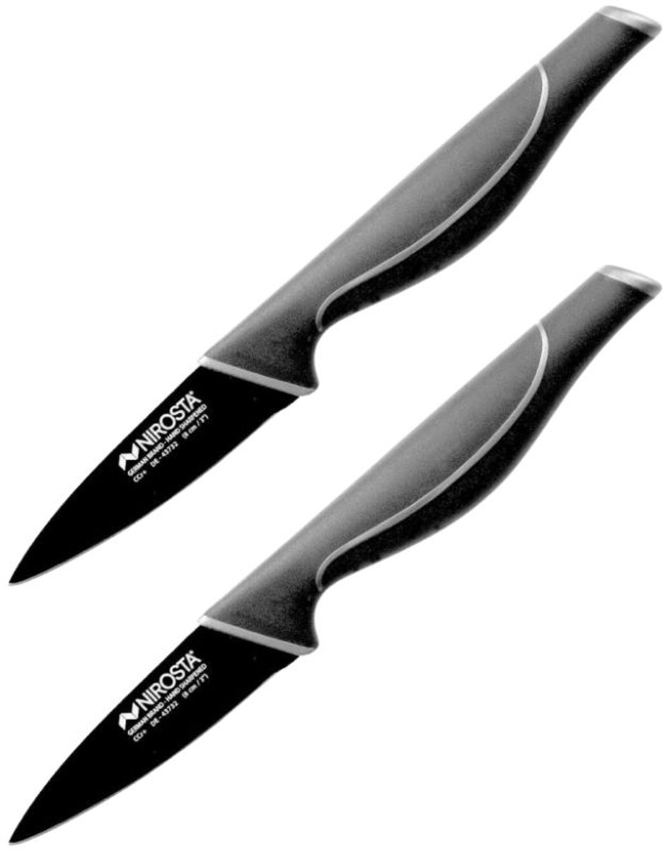 Set van 2 Groentemessen 20 cm Nirosta Black Edition