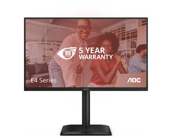 AOC E4 24E4CV computer monitor 60,5 cm (23.8) 1920 x 1080 Pixels Full HD LED Zwart