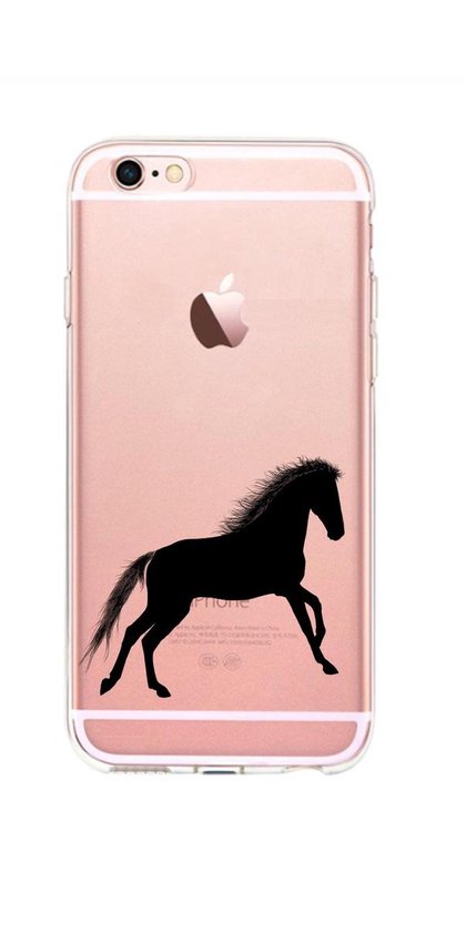 Coque en silicone pour téléphone Apple Iphone 6 / 6S cheval noir | bol.com