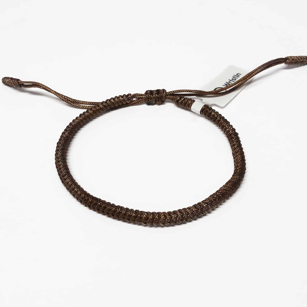 Wristin - Tibetaanse armband eenvoudig donkerbruin
