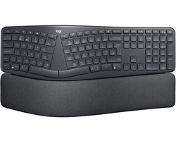 Logitech K860 - Draadloos Toetsenbord - Ergonomisch - QWERTY - Grijs