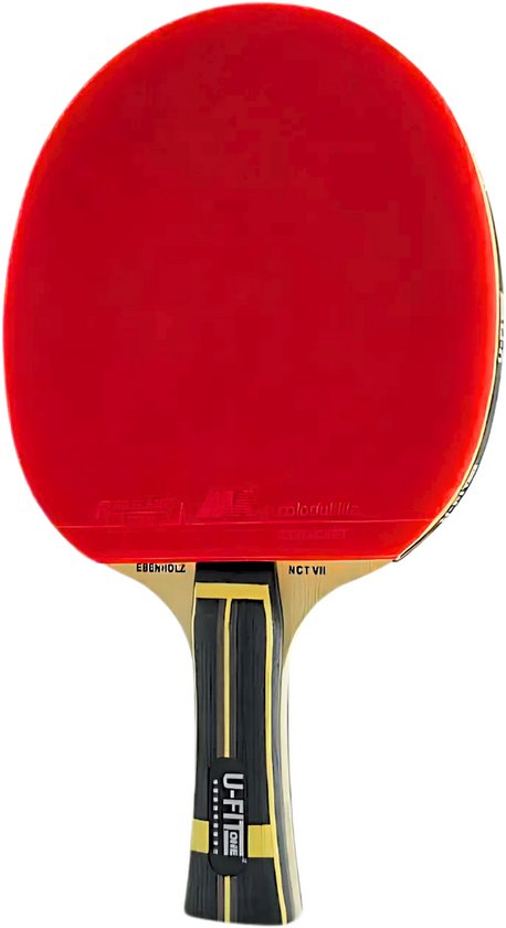 U Fit One Premium Tafeltennisset – 4 Bats, 3-ster Kwaliteit, Met Opbergtas, Voor Binnen En Buiten