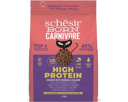 Schesir Born Carnivore Adult Graanvrij Kattenvoer Kip & Haring 1,25 gram - Kat