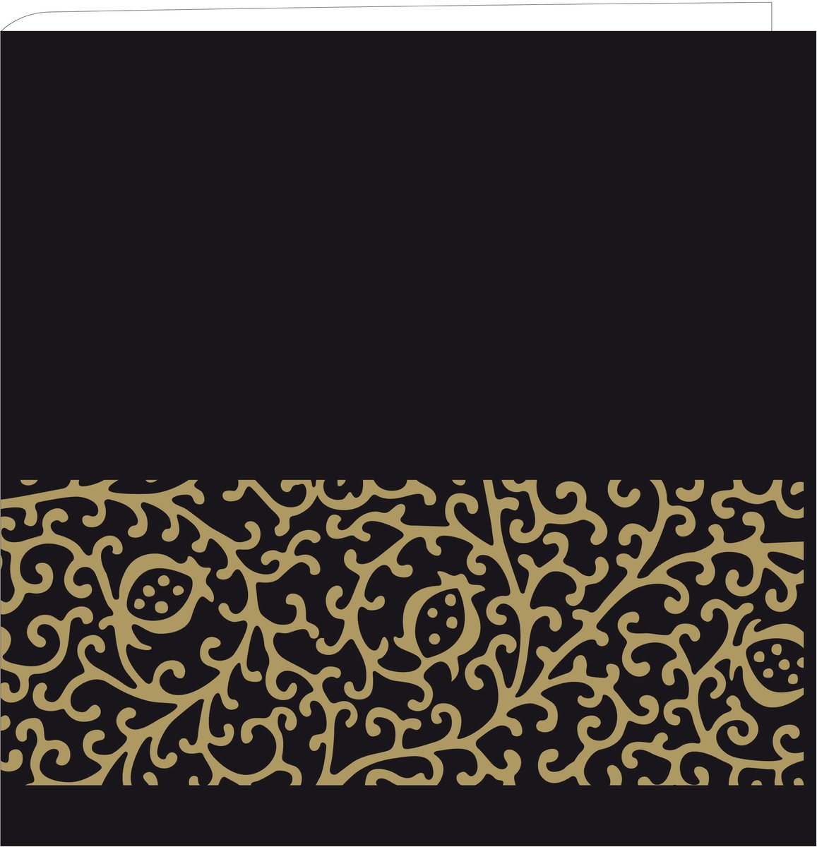2 x 50 servetten 40x40cm Airlaid Arabesque, (2 paketten)