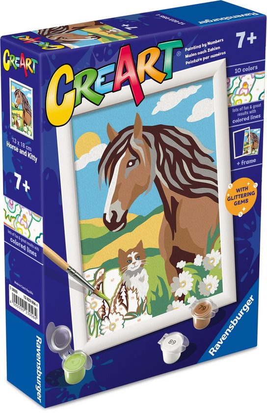 Ravensburger CreArt Peinture Par Numéros – Oiseaux Colorés – Dès 9 Ans – Lignes De Motifs Colorées Pour Un Résultat Parfait