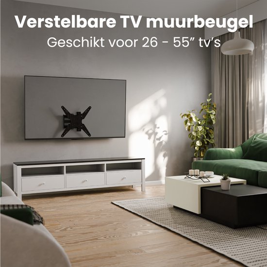 Charount Support ural d'angle pour TV de 26 à 65 pouces avec