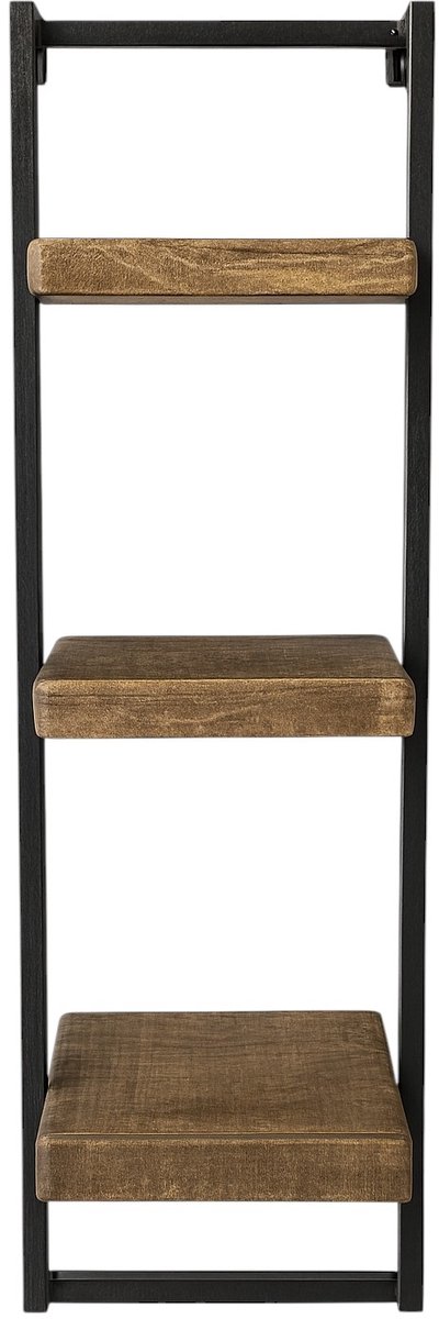 Industrieel wandrek Olivia mangohout metaal 80x44 cm - Mangohout - Bruin | Leen Bakker
