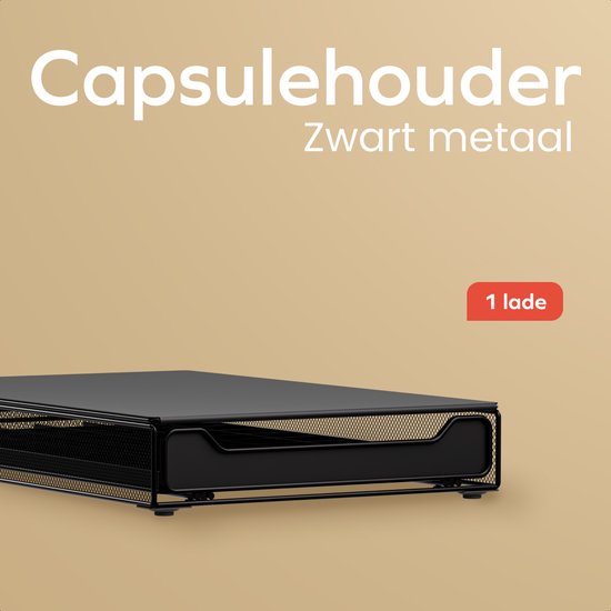 Koffie cups/capsules houder dispenser lade - 40 x 31 x 7 cm