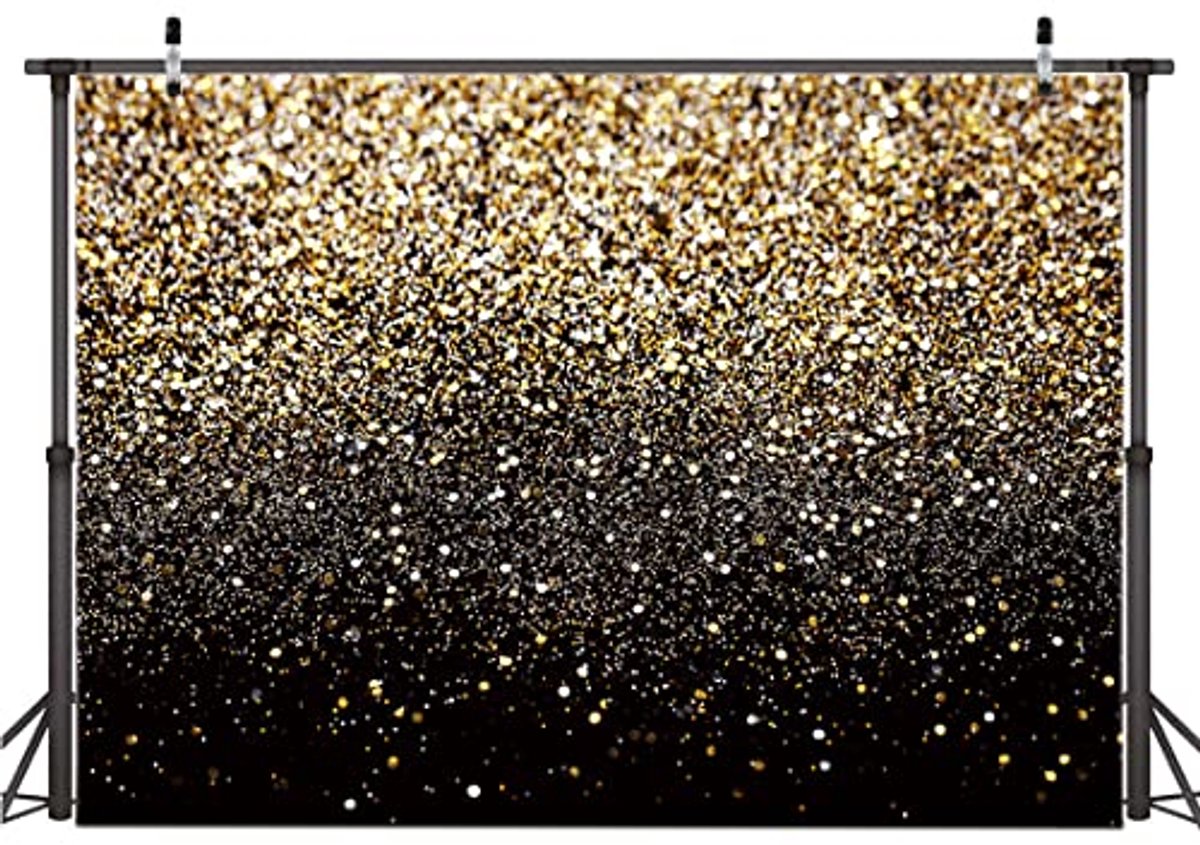Gouden Bokeh Fotografie Achtergrond voor Verjaardagsfeesten en Bruiloften
