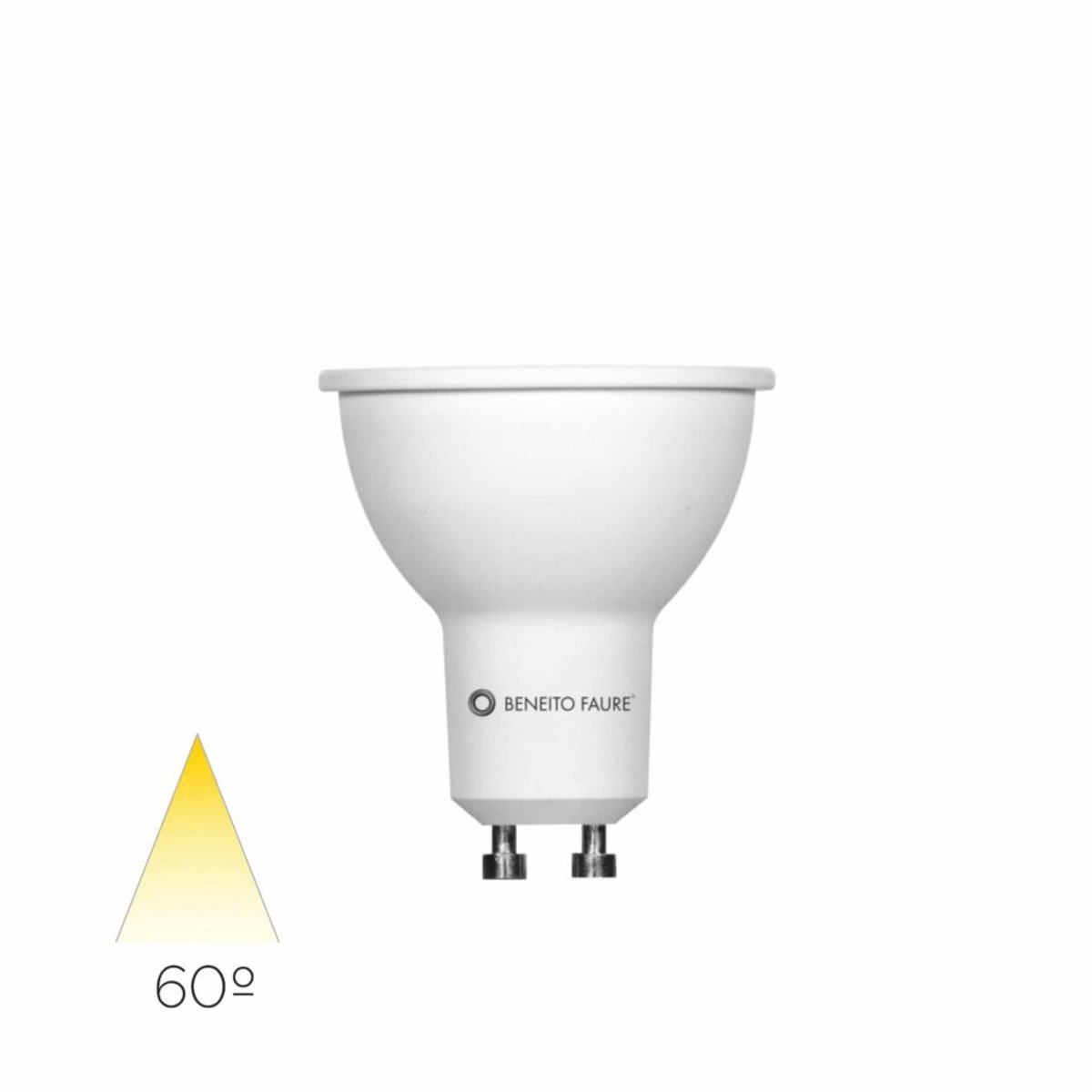 System 3433-N GU10 – Led lamp - 8W 780lm - Wit - Warm Wit Licht 3000K- spot - inbouwspots