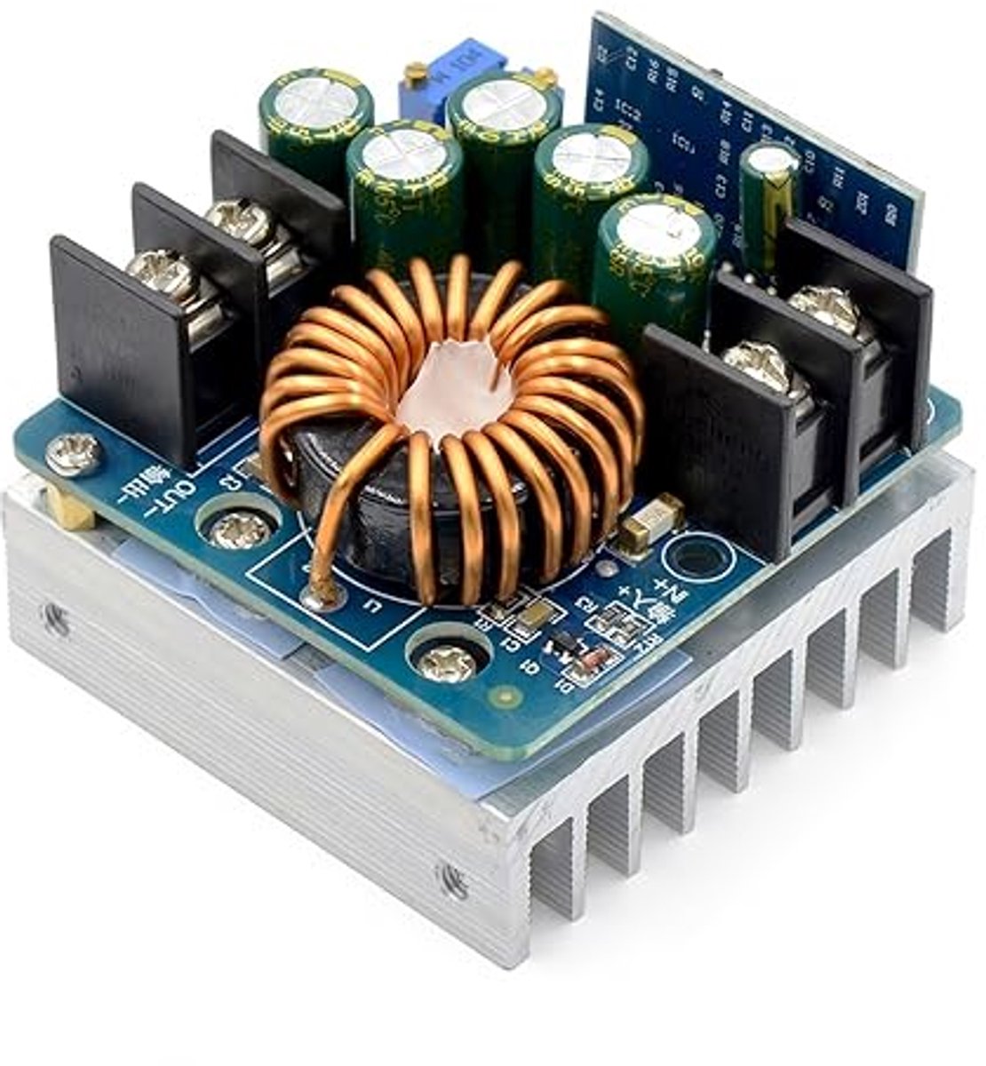 Instelbare DC-DC Buck Converter tot 400W - Verlaag de Spanning van 10,5V-60V naar 0-45V