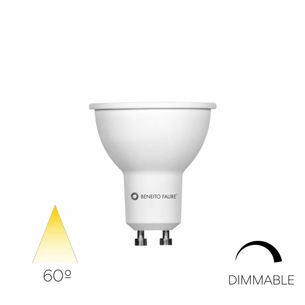 GU10 LED Lichtbron - Dimbaar Warm Wit Licht 2700K - Led lamp - 8W - 660lm