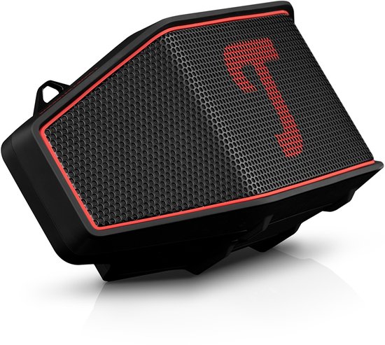 Teufel ROCKSTER CROSS 2 Draagbare Bluetooth Luidspreker voor binnen en buiten, met lange batterijduur tot 46 uur, IPX5 straalwaterdicht, stereo speaker - Black & Red van Teufel — afbeelding 2