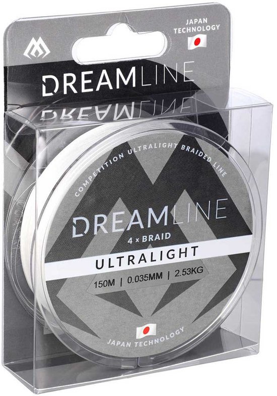 Mikado Dreamline Ultralight Gevlochten Vislijn 150 M Wit 0.035 mm van Mikado — afbeelding 5