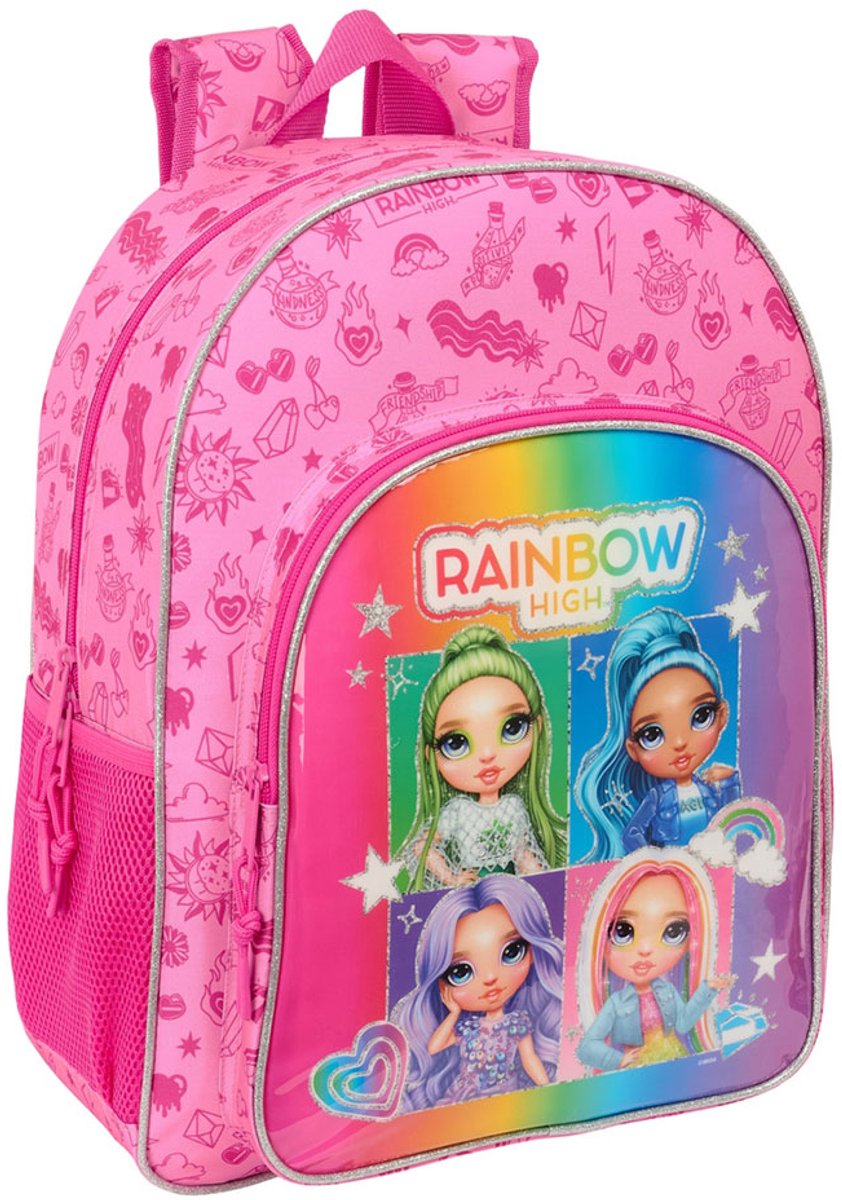 Schoolrugzak Rainbow High Shine Multicolour 33 x 42 x 14 cm