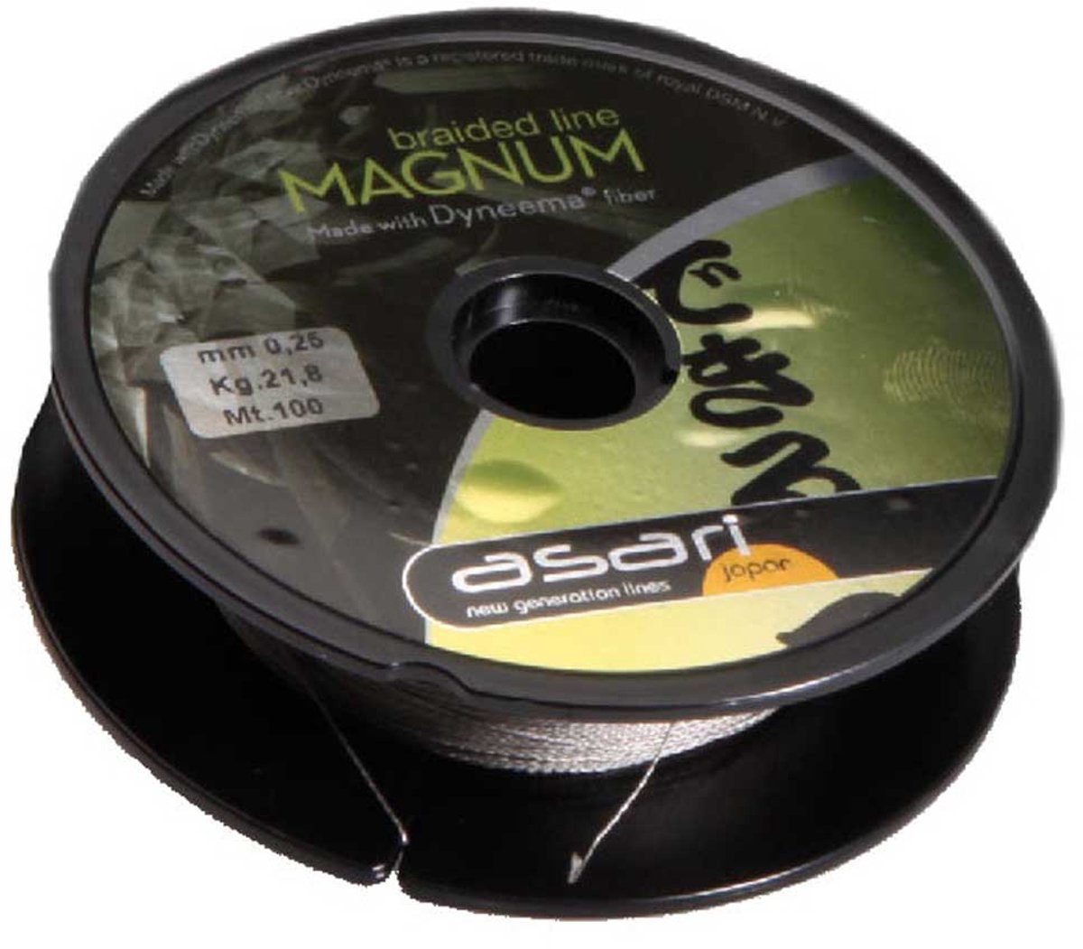 Asari Magnum Gevlochten Vislijn 10x100 M Grijs 0.250 mm