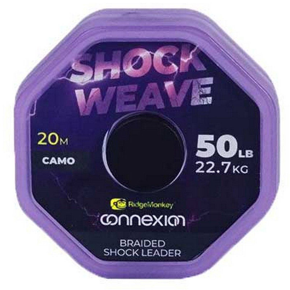 Ridgemonkey Connexion Shock Weave 20 M Karperlijn Transparant 50 Lbs