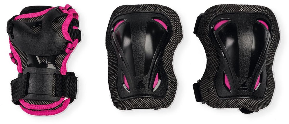 Rollerblade Skate Gear 3 Pack Elleboogbeschermers Zwart 2XS Jongens,Meisjes Rollerblade Skate Gear 3 Pack Elleboogbeschermers Zwart 2XS Jongens,Meisjes