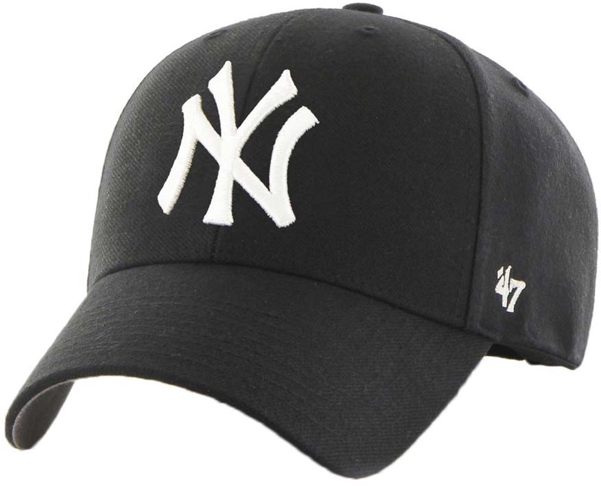 47 Brand - Honkbalpet - New York Yankees - MVP - Baseball Cap - B-MVP17WBV-BK - Unisex - Zwart - Cap - Verstelbaar