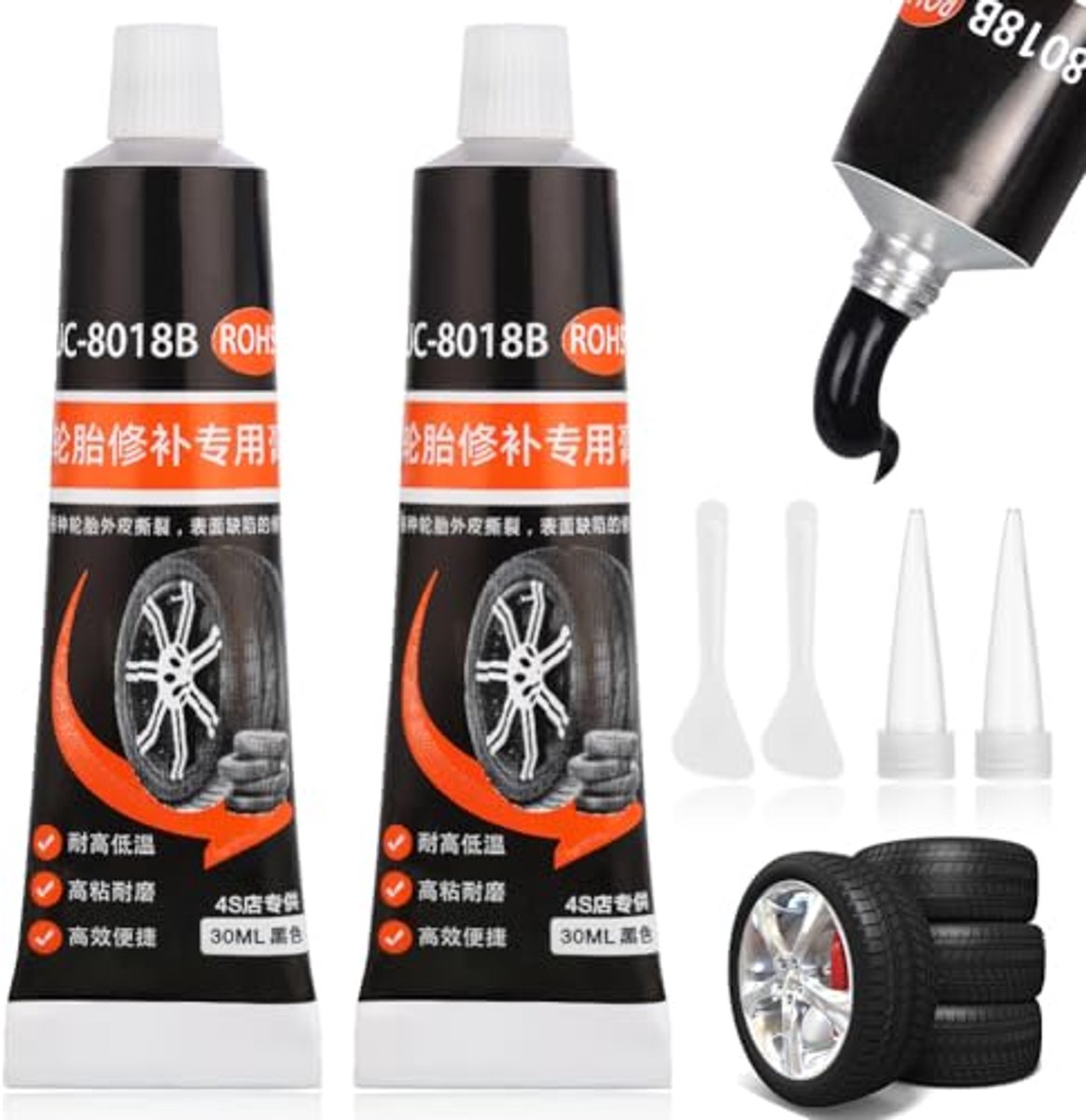 Pneumatische Bandenreparatielijm 60 ml - Voor Snelle en Effectieve Reparaties van Scheuren en Gaten