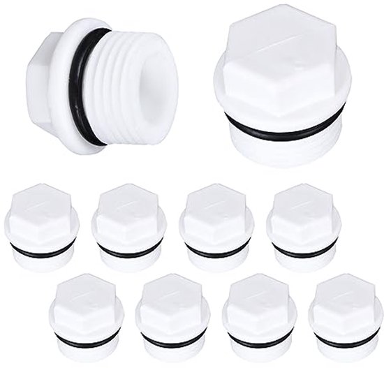 VZU 10 stuks 1/2 inch PPR blindstop, waterleiding, afsluitdop