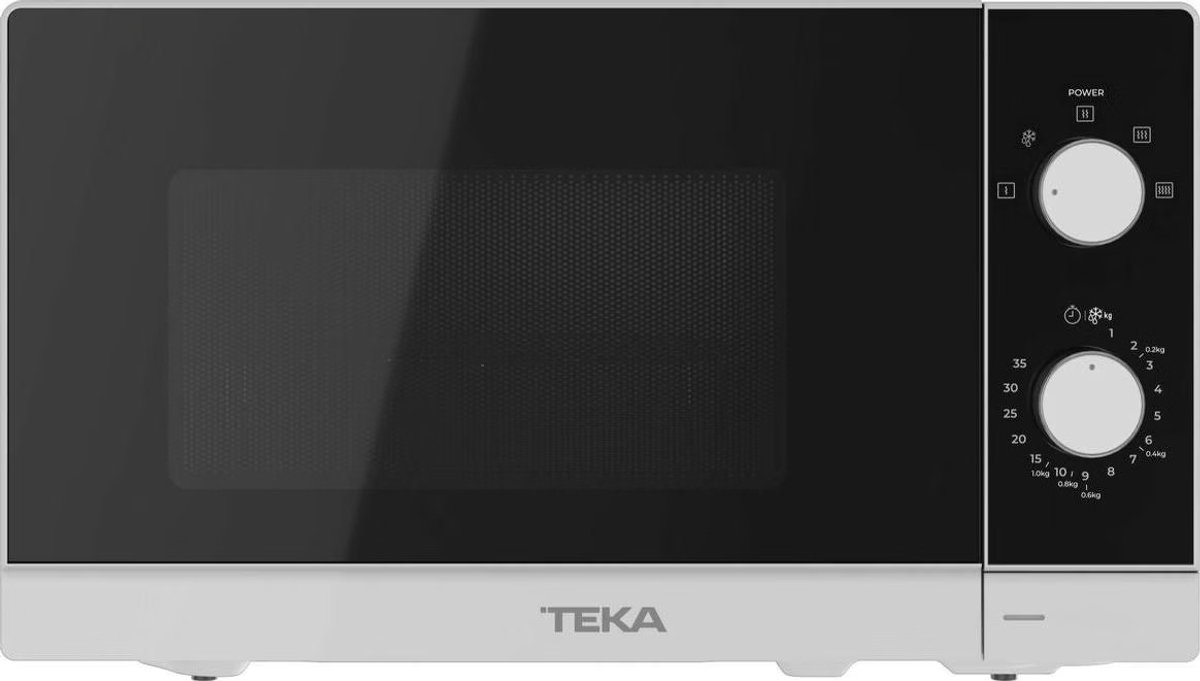 Teka MW FS20 WH - Vrijstaande Solo Magnetron - 20L - 700W - 5 Vermogensniveaus - Mechanische Bediening - Wit