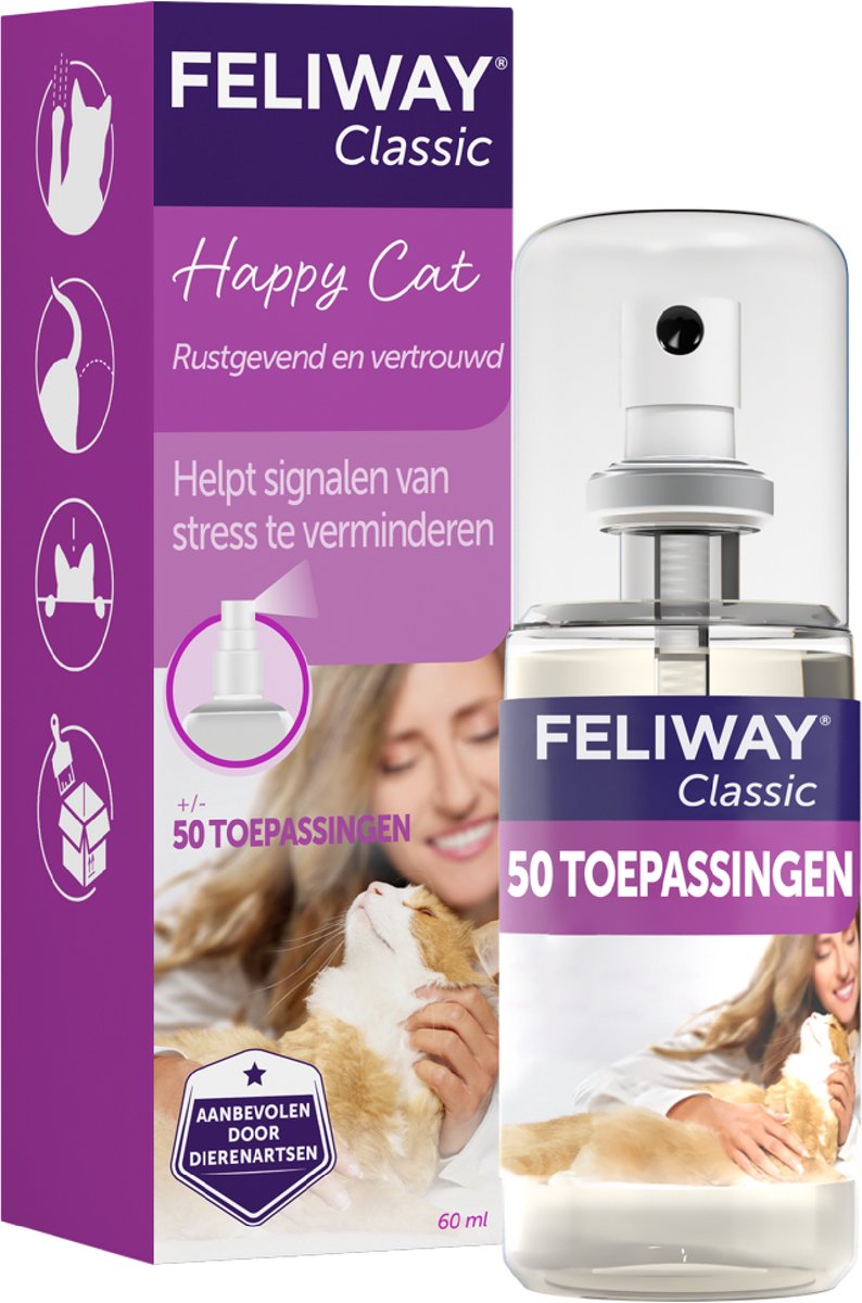 FELIWAY Classic Spray kat 60 ml tegen krabben en sproeien