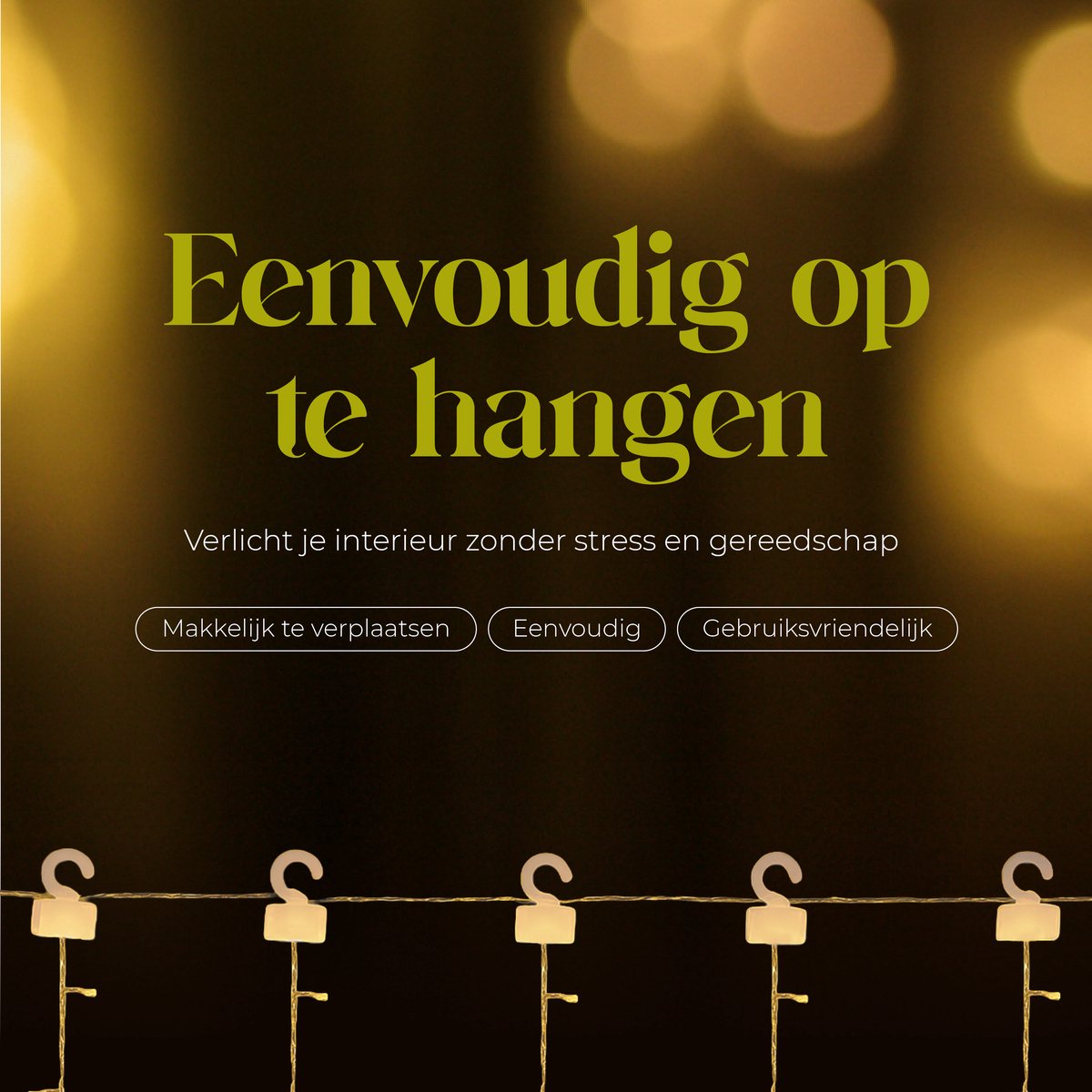 Giftmas Kerstverlichting Raam - Lichtgordijn Kerst met Figuren 2,5 m - 120 LED Warm Wit - Raamdecoratie Binnen en Buiten - Sterren, Klokken en Rendieren – foto 5