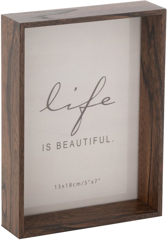 J-Line cadre photo Moira - mdf - marron - medium