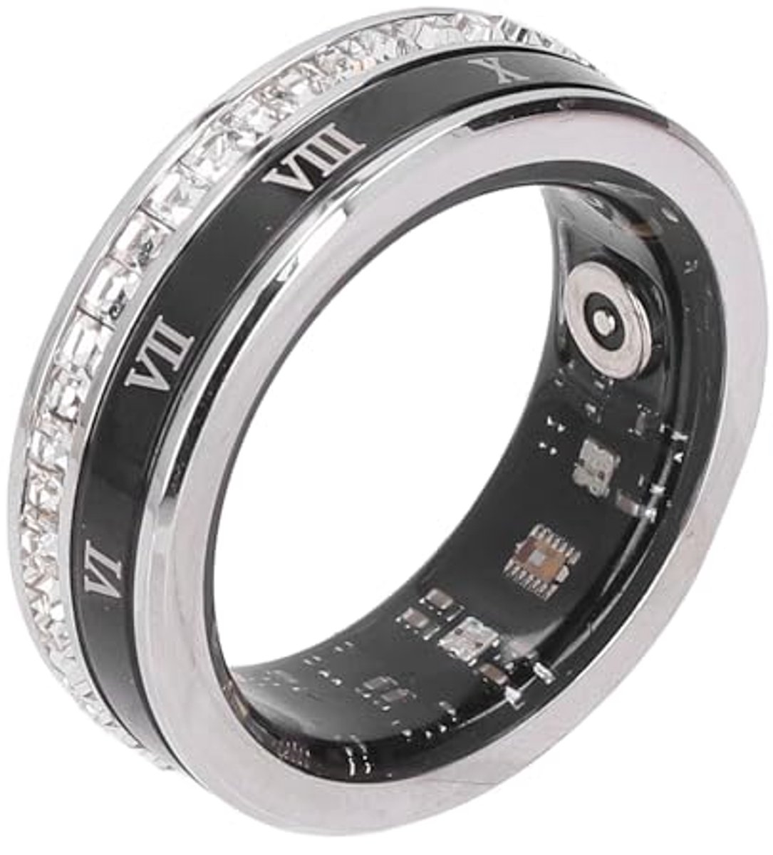 Slimme ring voor mannen en vrouwen - Fitness tracker met stappentelling, waterdicht en magnetisch opladen