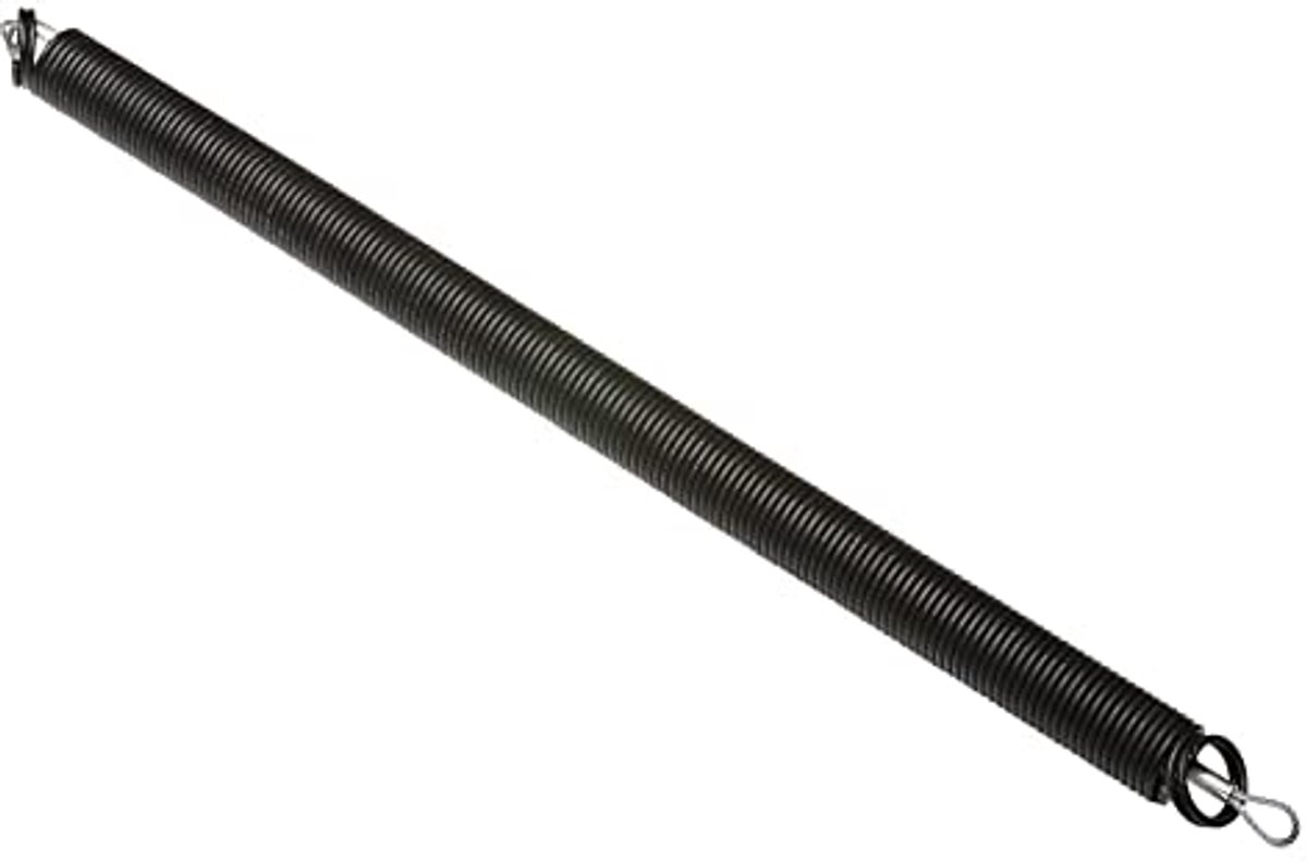Garagedeur Verlengveren met Veiligheidskabels - 25 Inch x 63,5 kg - Zwart