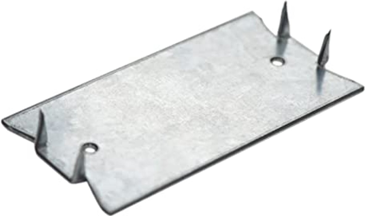 30 stuks nagelplaten voor houten noppen - 1,5 x 3 inch - scherpe puntige tanden - anti-nagel beschermplaat schild
