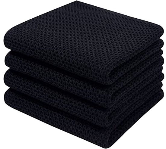 Nialnant 100% katoenen vaatdoeken voor het afwassen, 4-pack Nialnant 100% katoenen vaatdoeken voor het afwassen, 4-pack