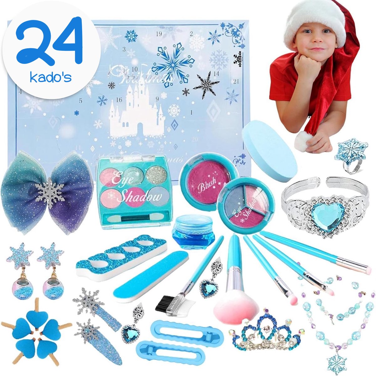 Make-up Speelgoed Set voor Meisjes – 24 Cadeaus – Adventskalender 2026