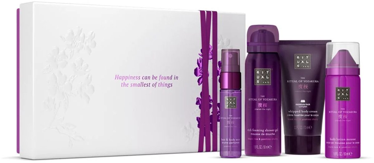 Rituals - Geschenkset voor Vrouwen - 4 Producten - Douchegel 50 ml + Bodycrème 70 ml + Bodylotion Mousse 50 ml + Mist for Hair and Body 20 ml - Giftset Vrouw - Cadeaudoos - Geschenkdoos - Doucheschuim - Shower Gel - Body Lotion
