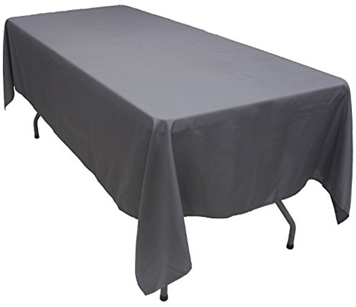 Rechthoekig Polyester Tafelkleed Houtskool - 150x240 cm